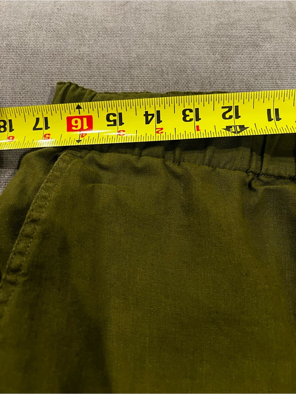 Quince 100% European Linen Drawstring Beach Pants Olive Green Men’s M - Picture 4 of 7